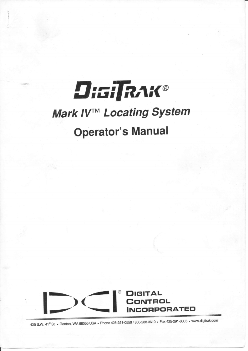 DigiTrak-IV-User-Manual操作说明书手册新质力文库 - 聚焦新质生产力发展的数字化知识库_行业洞察 / 理论成果 / 实践指南免费下载新质力文库