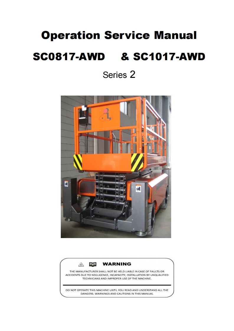 Dinghi-SC0817-Operations-Manual操作与维护保养说明书手册