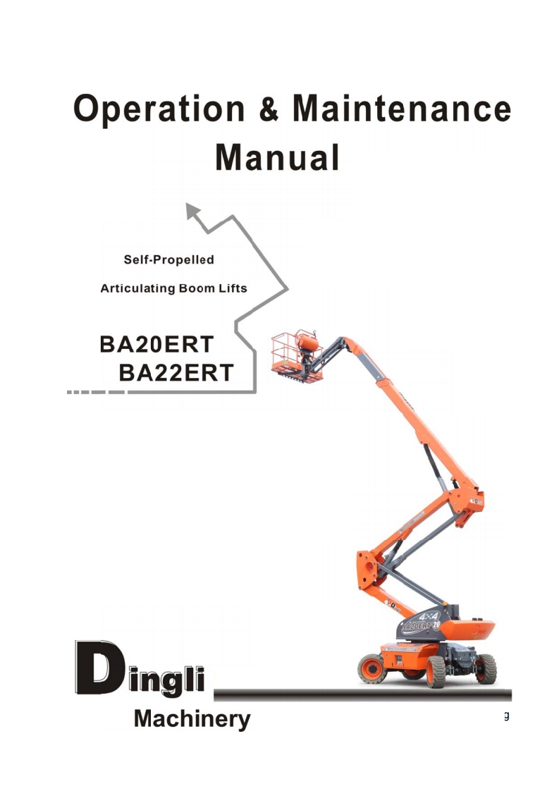 Dingli-BA22-ERT-Operations-Manual操作与维护保养说明书手册