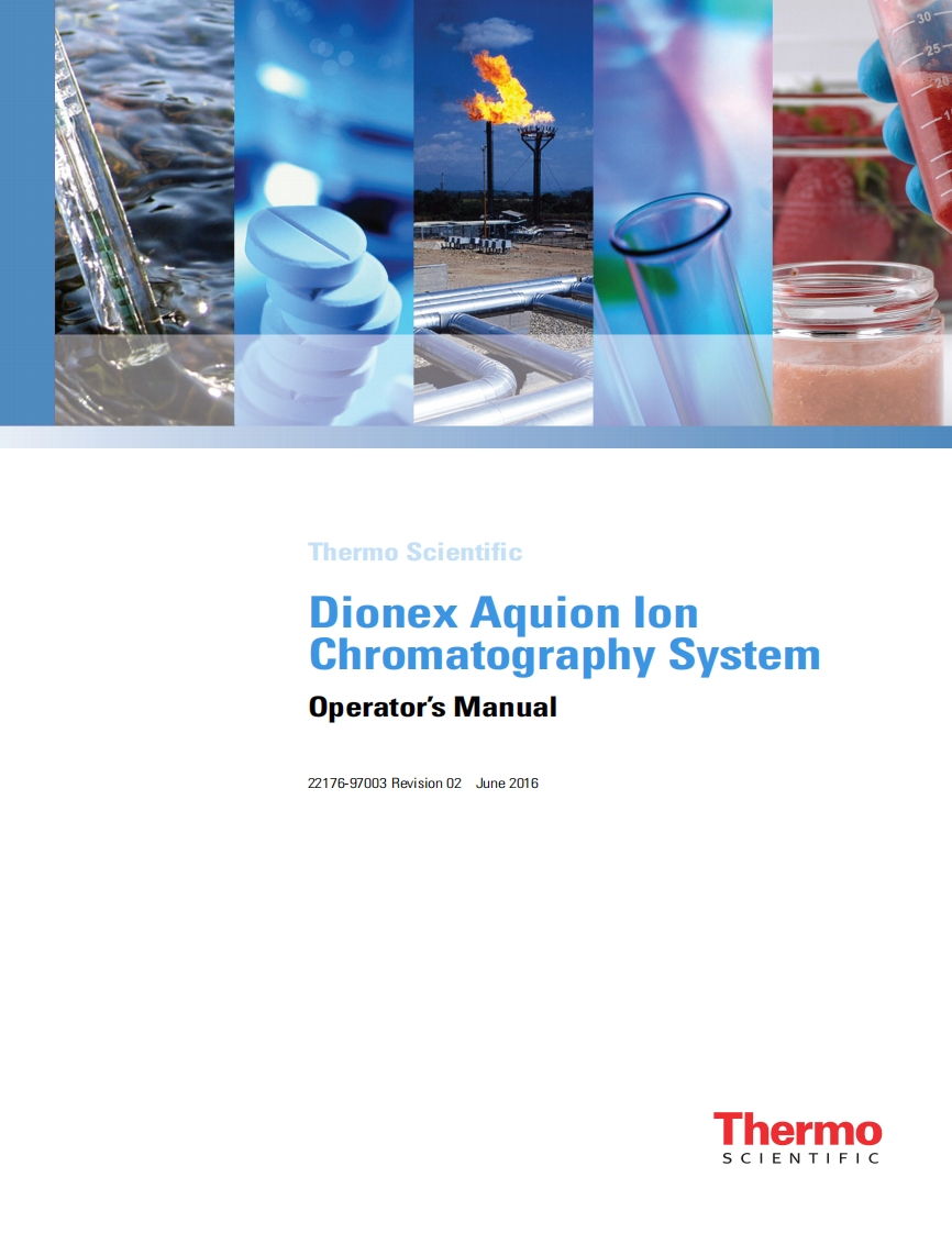 Dionex-Aquion-Ion-Chromatography-System-操作说明书手册