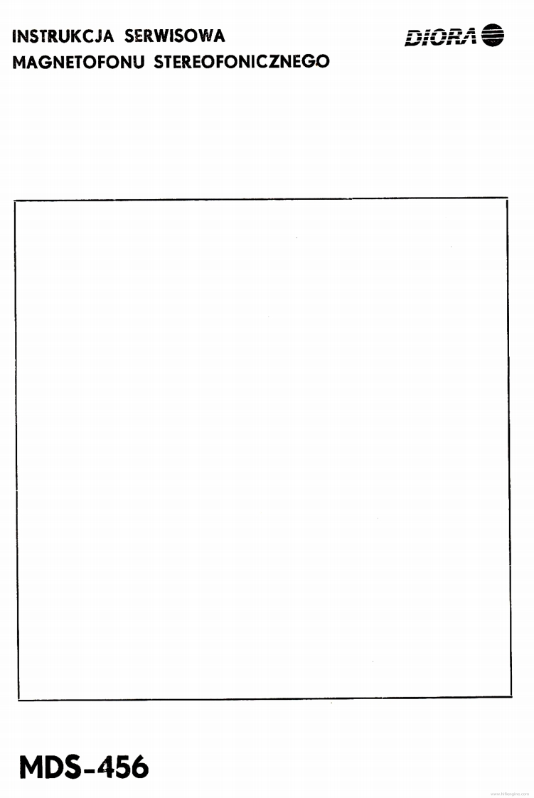 Diora-MDS456-tape-维修说明书手册含电器原理图