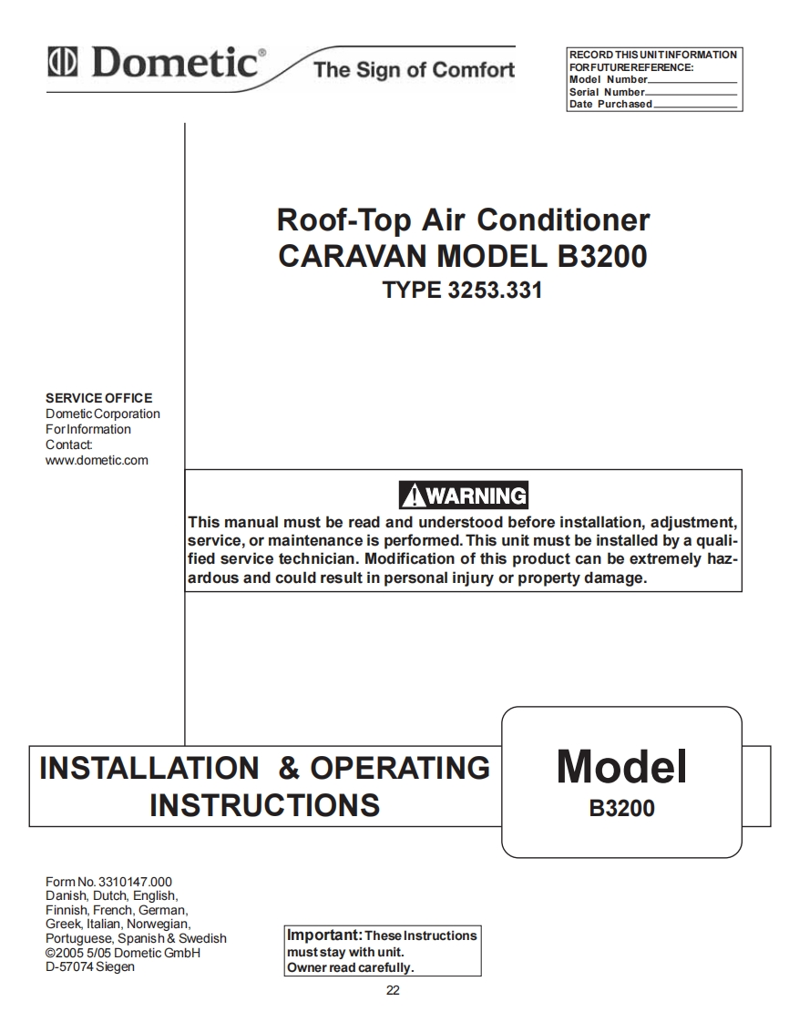 Dometic-B3200-User-Manual操作说明书手册新质力文库 - 聚焦新质生产力发展的数字化知识库_行业洞察 / 理论成果 / 实践指南免费下载新质力文库