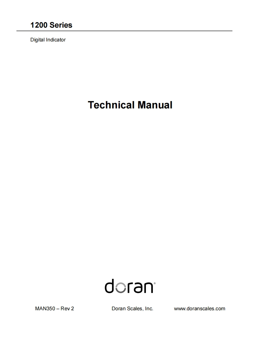 Doran_1200MS-Technical-参考说明书手册
