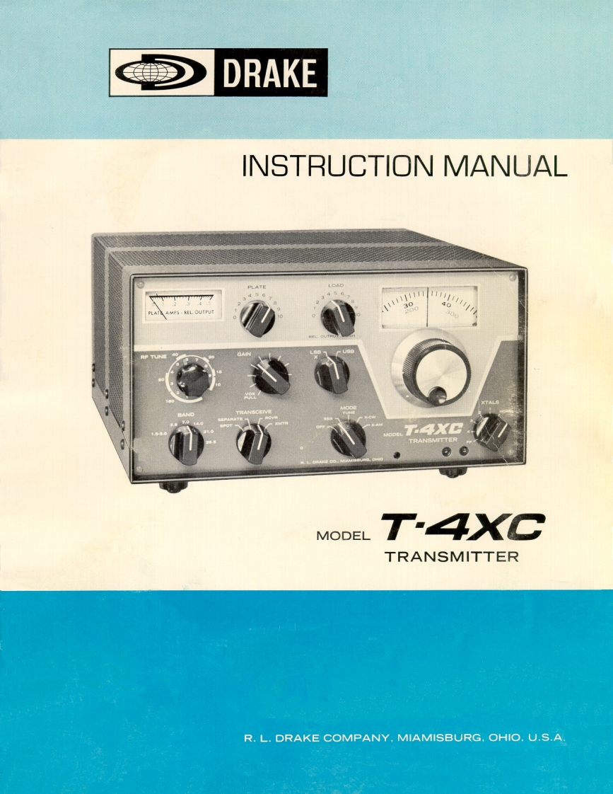 Drake_T-4XC-(Manual操作说明书手册)