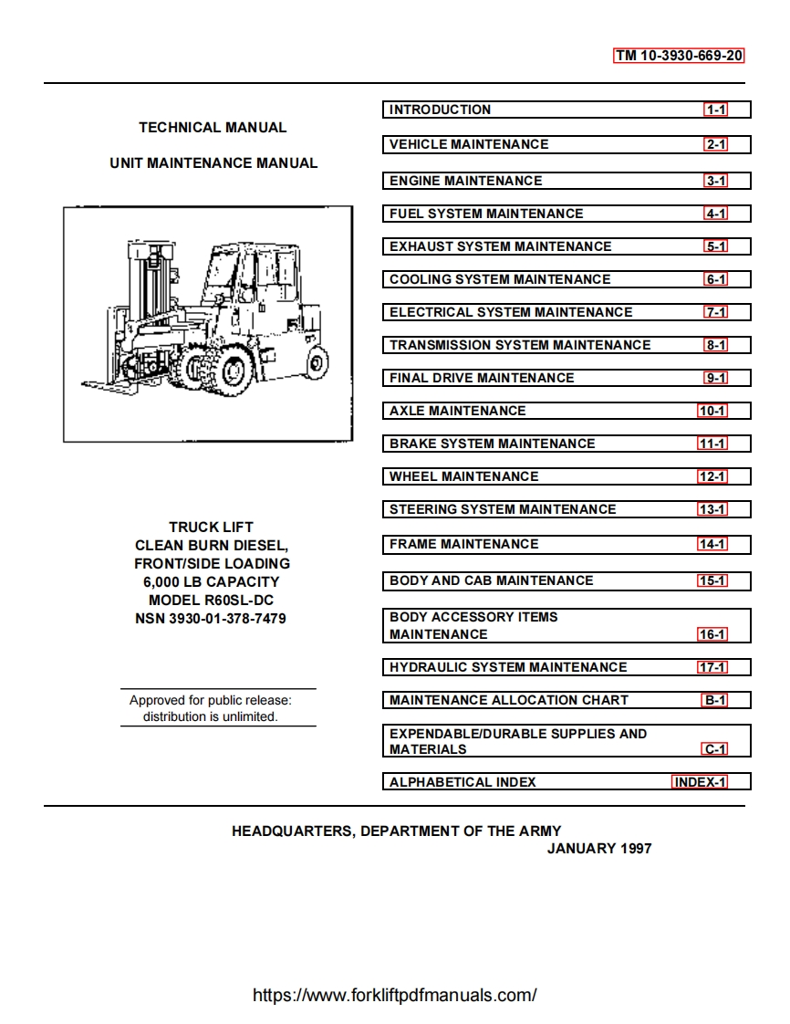 Drexel-R60SL-Forklift-Truck-维修手册-PDF