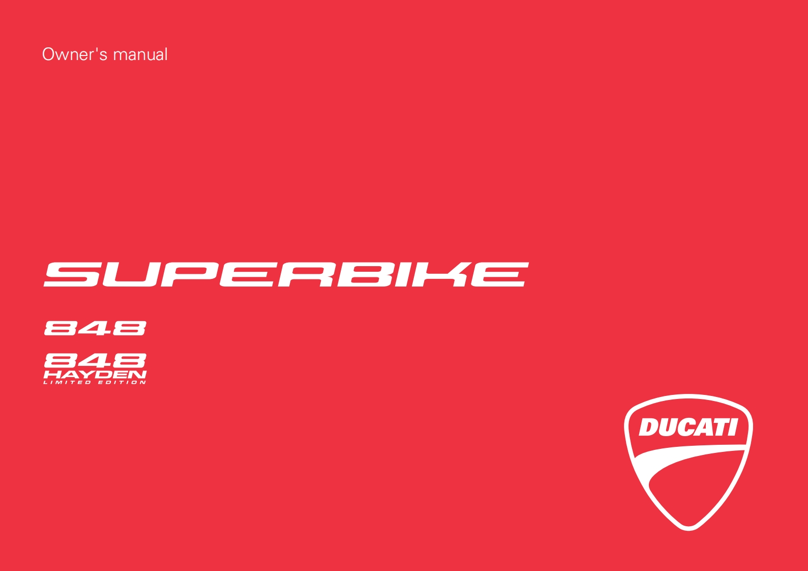 Ducati-848-Owners-Manual摩托车驾驶与日常维护保养手册