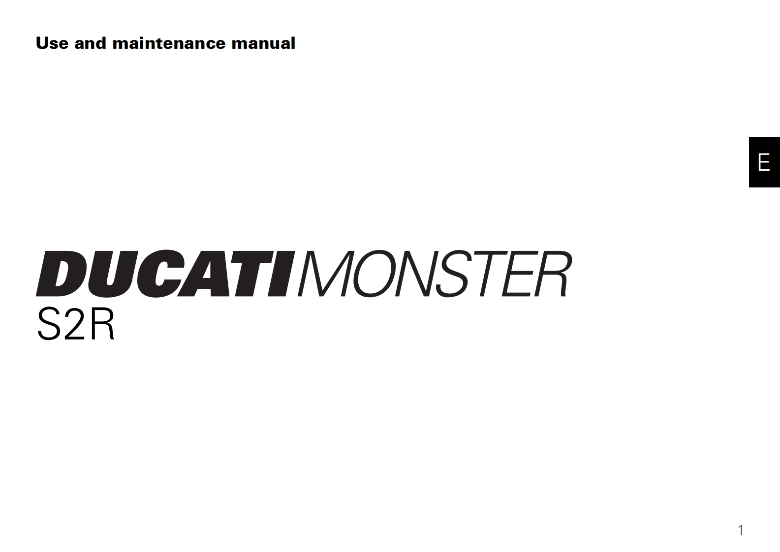 Ducati-Monster-S2R800-Owners-Manual摩托车驾驶与日常维护保养手册