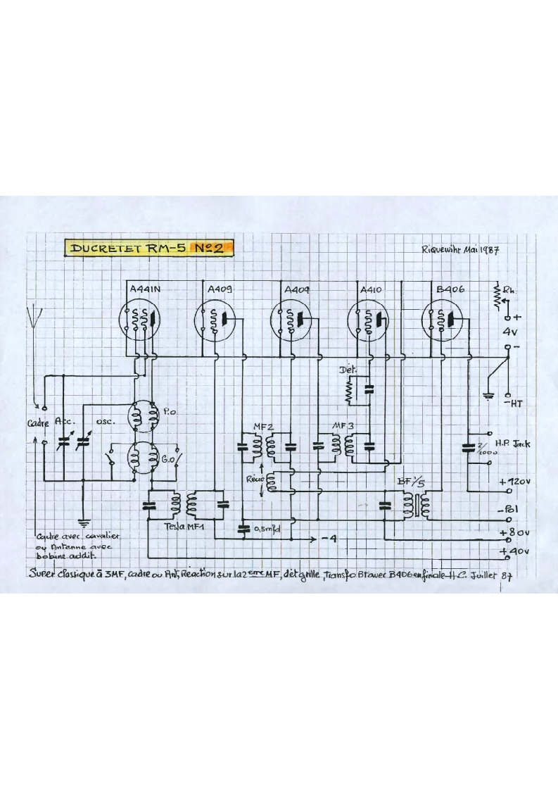 Ducretet-RM5-rec-电气原理图手册