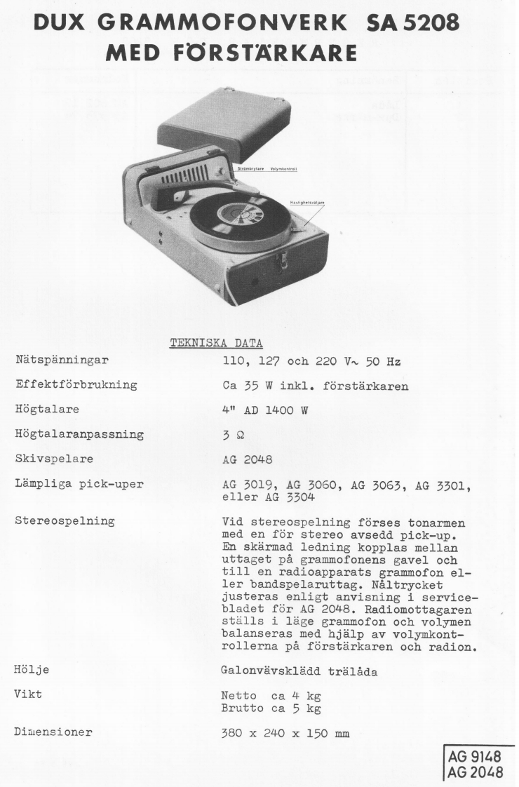 Dux-SA5208-tt-维修说明书手册含电器原理图