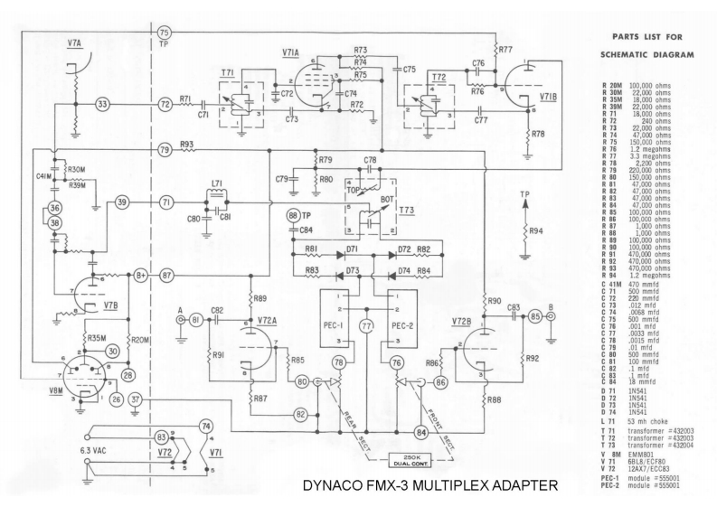 Dynaco-FMX3MPX-tun-电气原理图手册