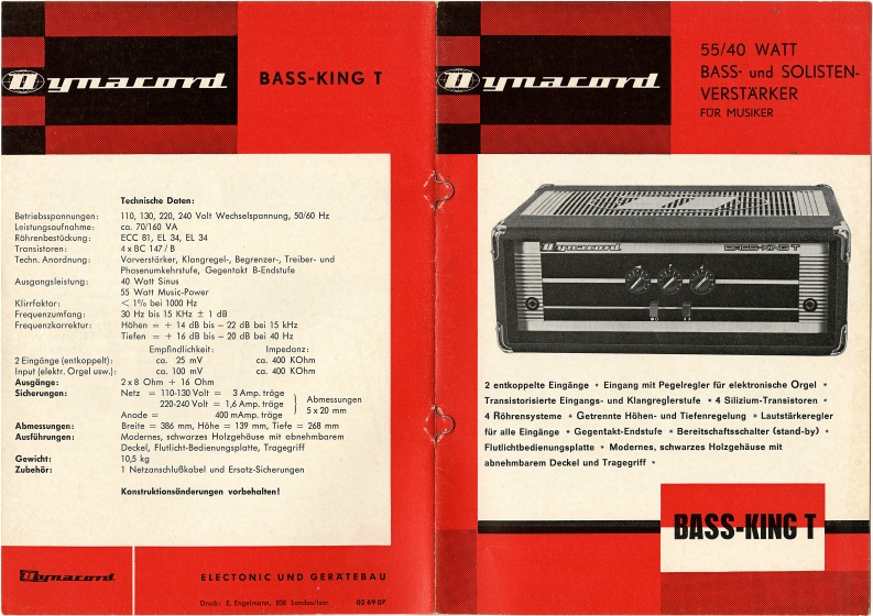 Dynacord-BasskingT-pwr-维修说明书手册含电器原理图
