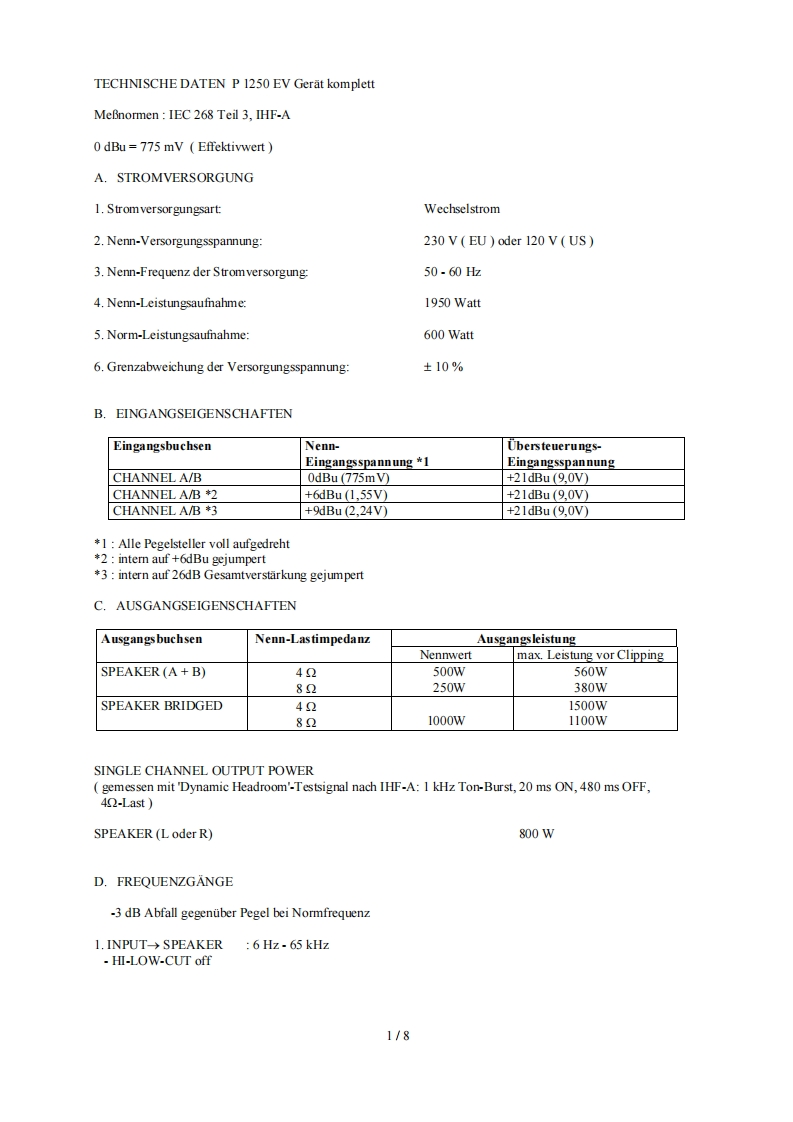 Dynacord-L1000-pwr-维修说明书手册含电器原理图