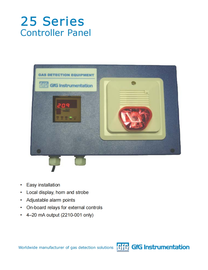 Dynagard_25_series_Series_controll_panel_CO2_调试手册说明书指南
