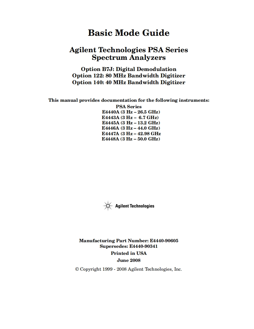 E4447A--操作说明书手册