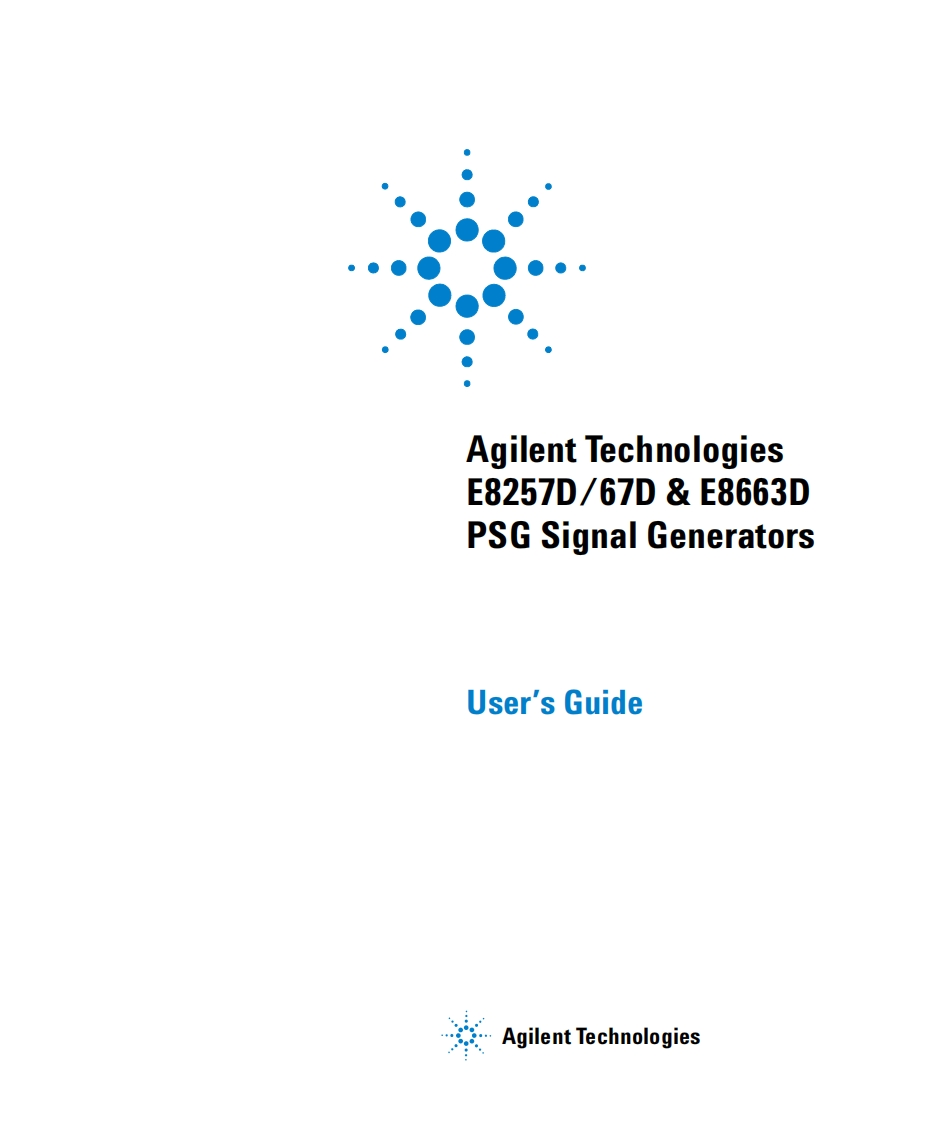 E8663D--用户操作维护说明书手册