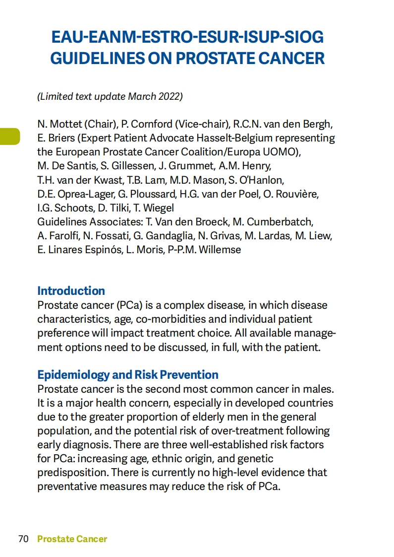 EAU-EANM-ESTRO-ESUR-ISUP-SIOG-Pocket-on-Prostate-Cancer-2022