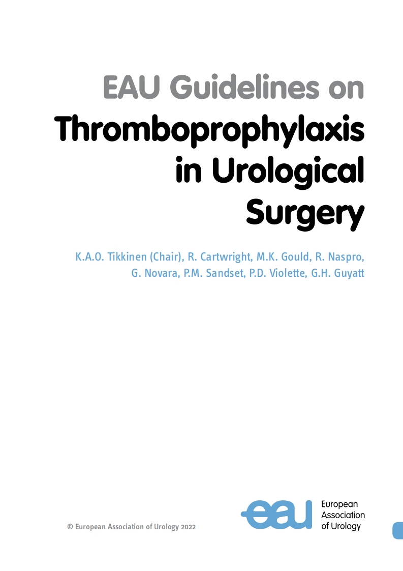 EAU-Guidelines-on-Thromboprophylaxis-In-Urological-Surgery-2022