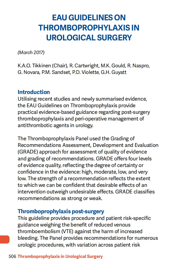 EAU-Pocket-on-Thromboprophylaxis-In-Urological-Surgery-2022