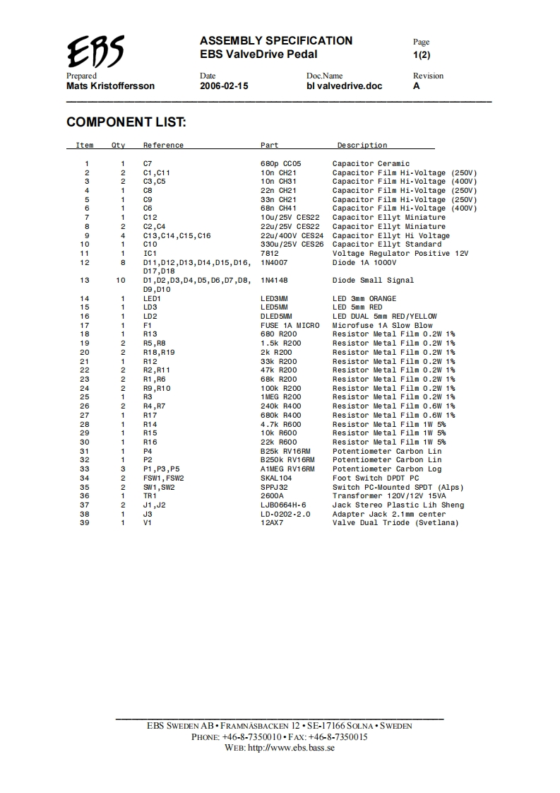 EBS-BLValveDrive-pre-维修说明书手册含电器原理图
