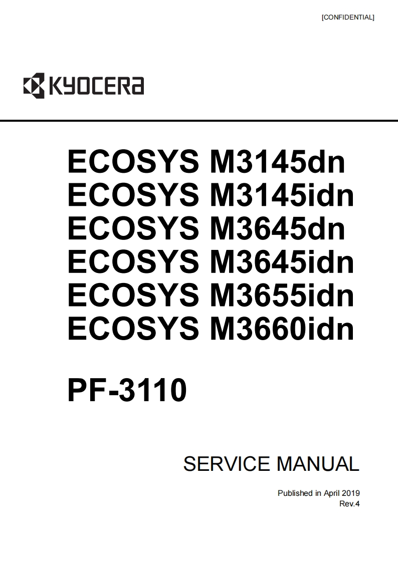 ECOSYS_M3145dn_M3145idn_M3645dn_M3645idn_M3655idn_M3660idn_SM_R4维修维护手册