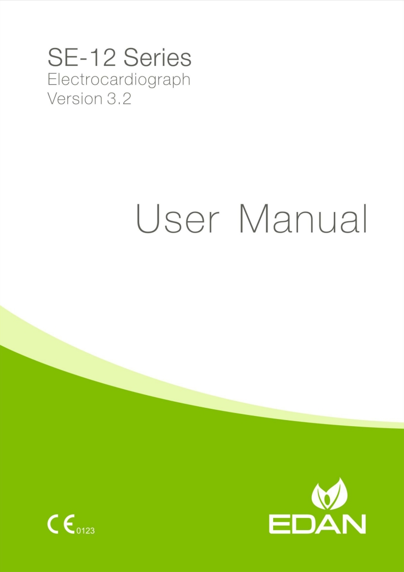 EDAN-SE-12-Series-Electrocardiograph-操作说明书手册-ES