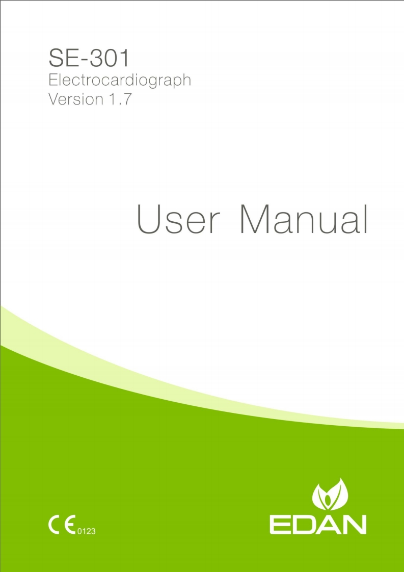 EDAN-SE-301-Electrocardiograph-操作说明书手册-ES