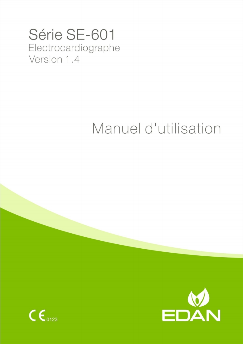 EDAN-SE-601-Series-6-Channel-Electrocardiograph-操作说明书手册_French-ES