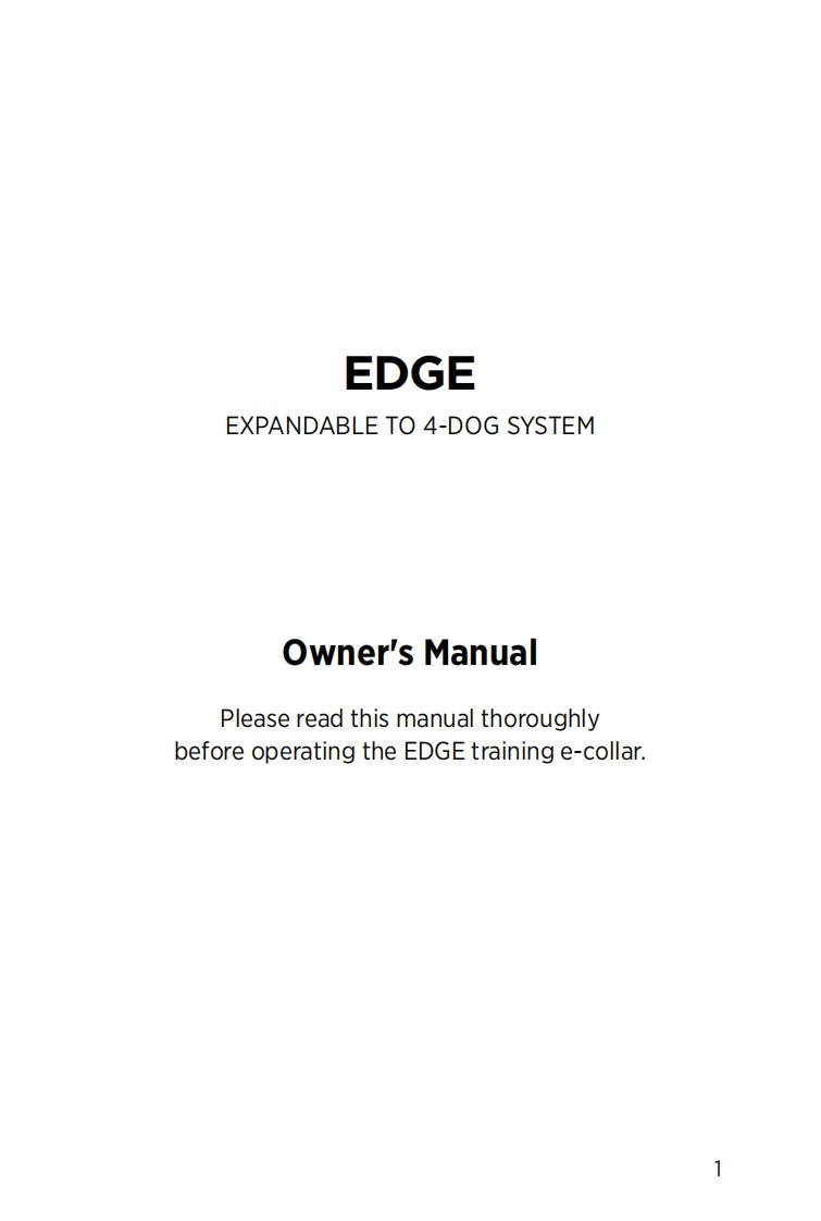 EDGE-manual使用说明书手册