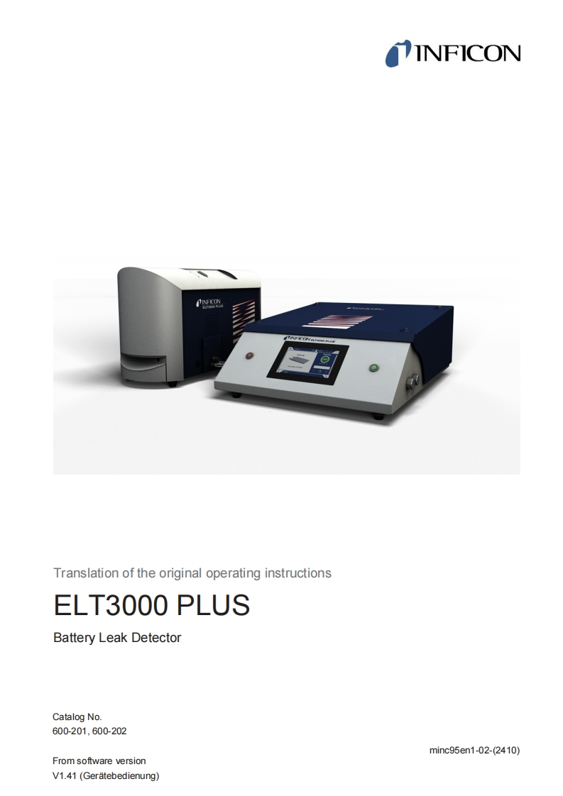 ELT3000PLUS调试说明书手册