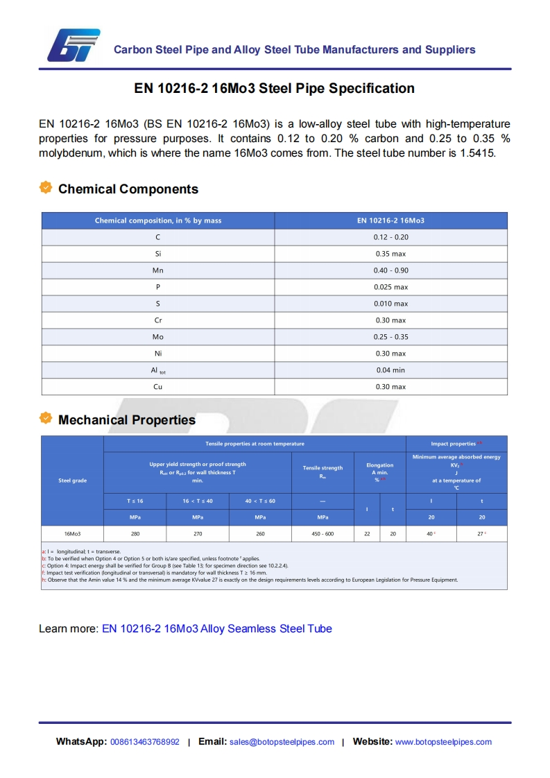 EN-10216-2-16Mo3-Steel-Pipe-Specification