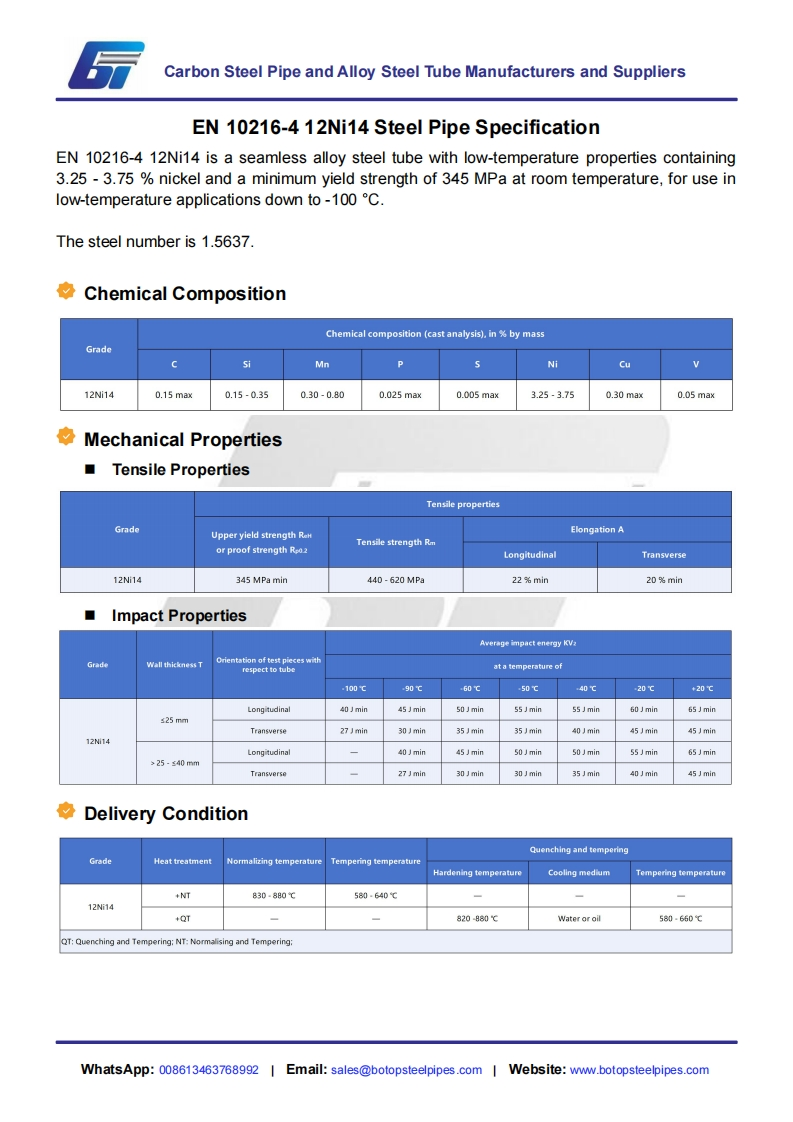 EN-10216-4-12Ni14-Steel-Pipe-Specification