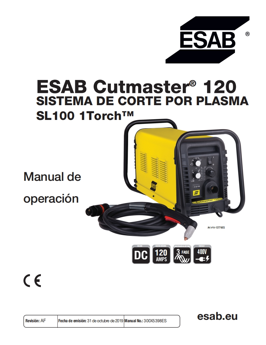 ESAB-ESAB-Cutmaster®-120操作手册含电器原理图-找手册网