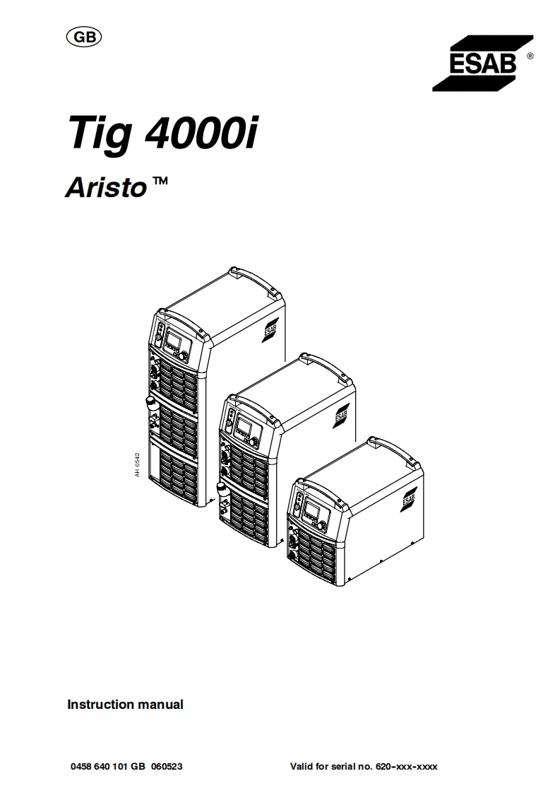 ESAB-Tig-4000i操作手册含电器原理图-找手册网