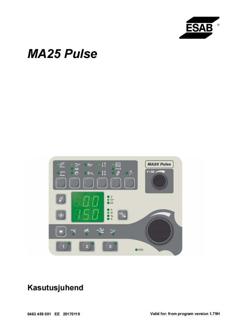 ESAB-ma25-eesti操作手册含电器原理图-找手册网