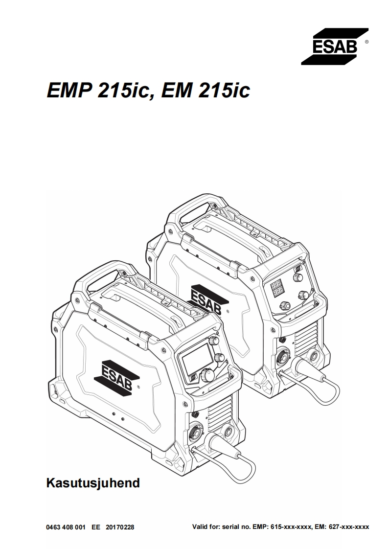 ESAB-rebel-eesti操作手册含电器原理图