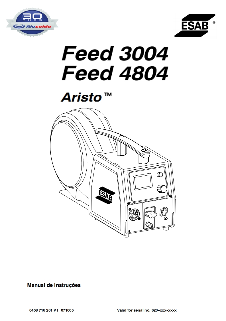ESAB_ARISTO_FEED_3004__4804操作手册含电器原理图-找手册网