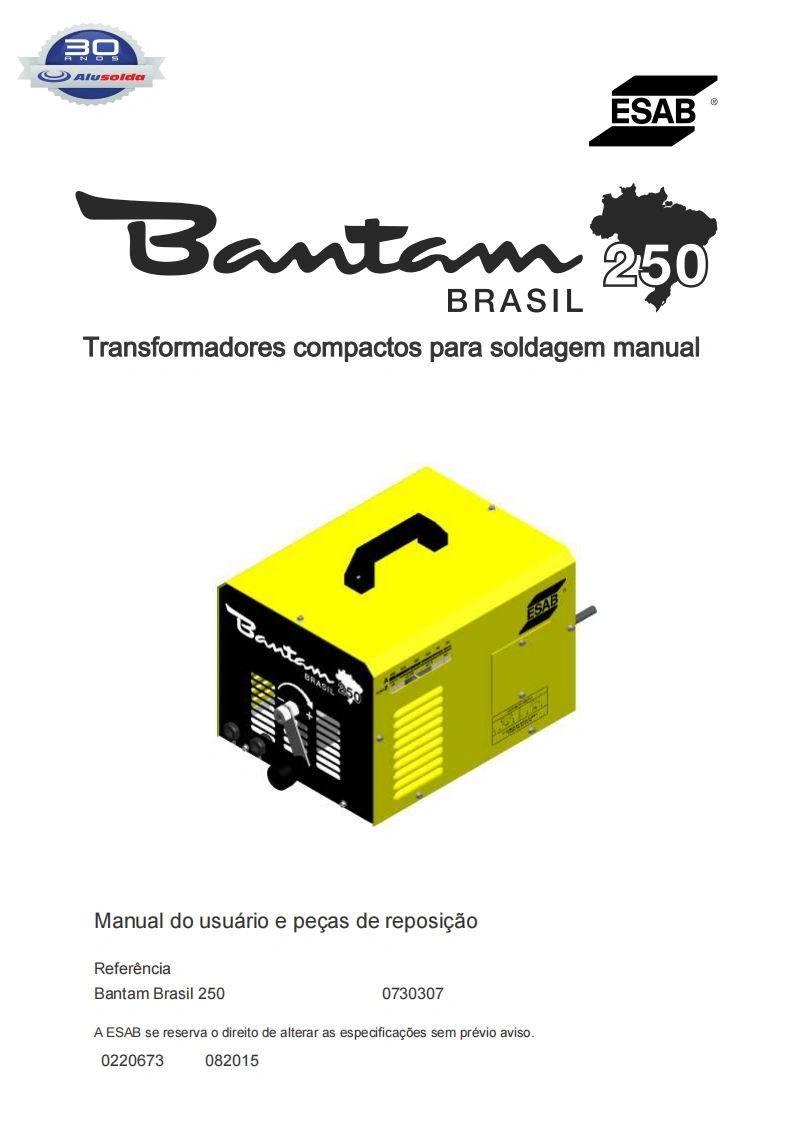 ESAB_BANTAM_BRASIL_250操作手册含电器原理图-找手册网