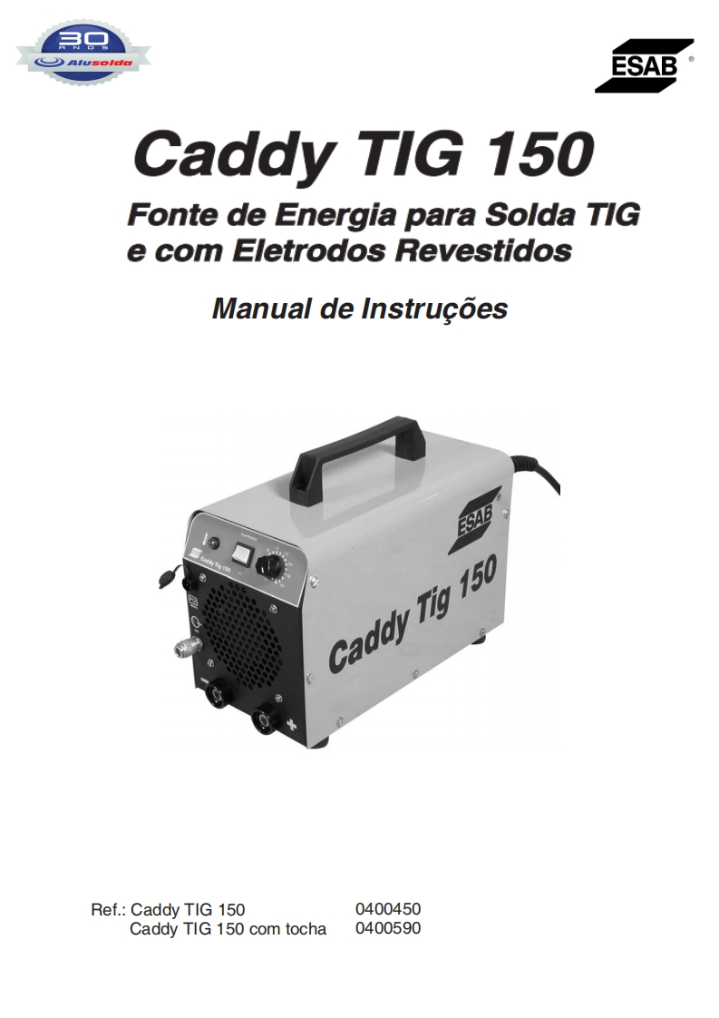 ESAB_CADDY_TIG_150操作手册含电器原理图-找手册网