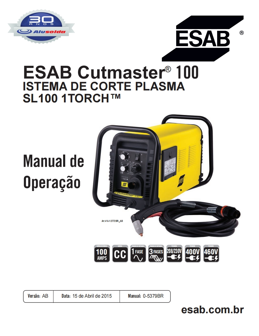 ESAB_CUTMASTER_100操作手册含电器原理图-找手册网