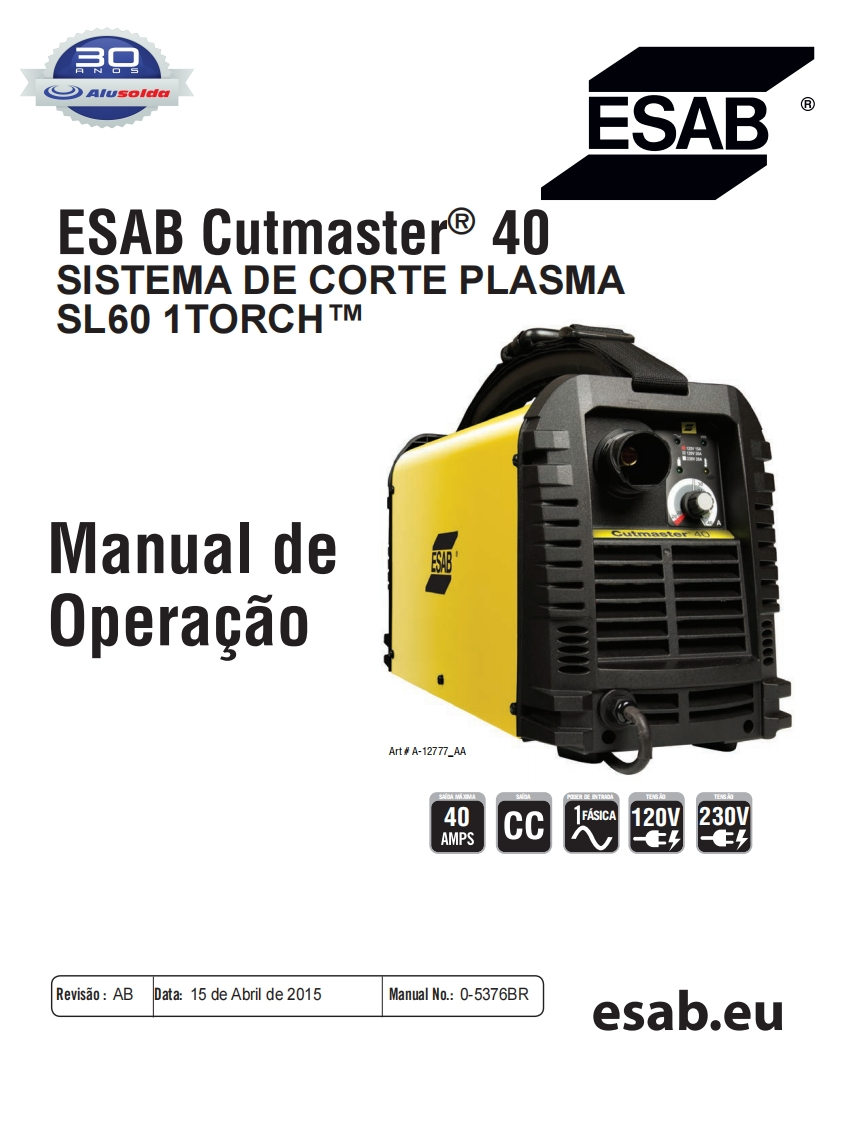 ESAB_CUTMASTER_40操作手册含电器原理图-找手册网