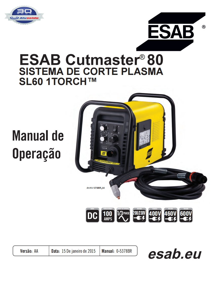 ESAB_CUTMASTER_80操作手册含电器原理图-找手册网