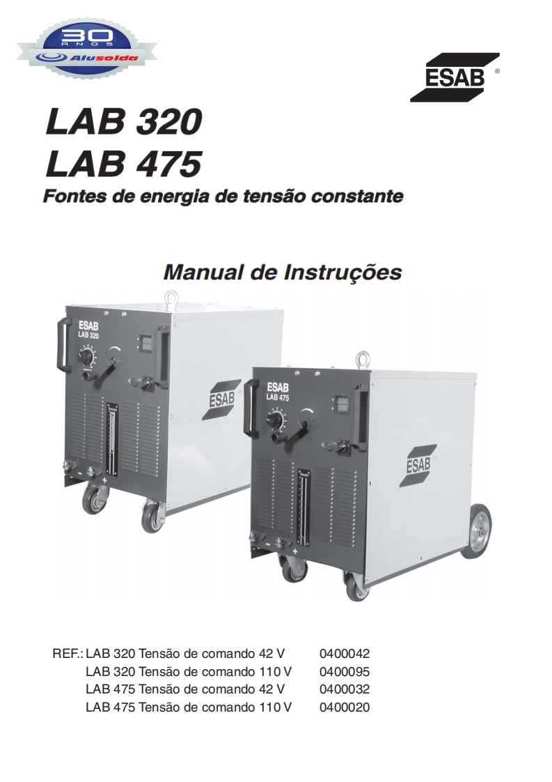 ESAB_LAB_320__475操作手册含电器原理图