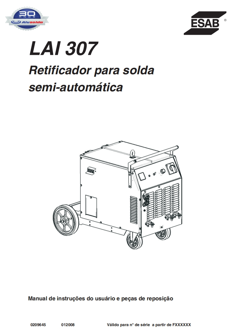 ESAB_LAI_307操作手册含电器原理图