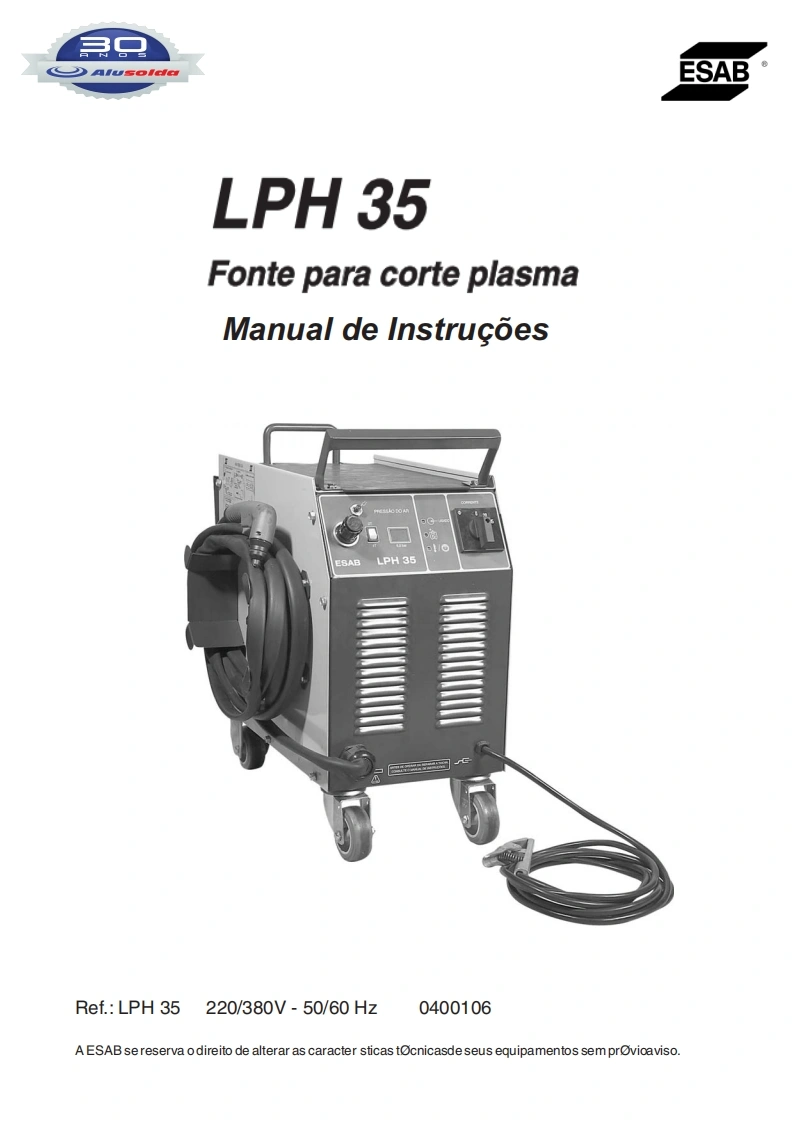 ESAB_LPH_35操作手册含电器原理图