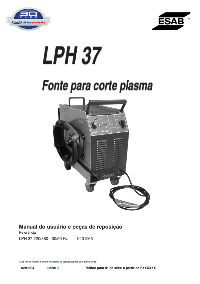 ESAB_LPH_37操作手册含电器原理图