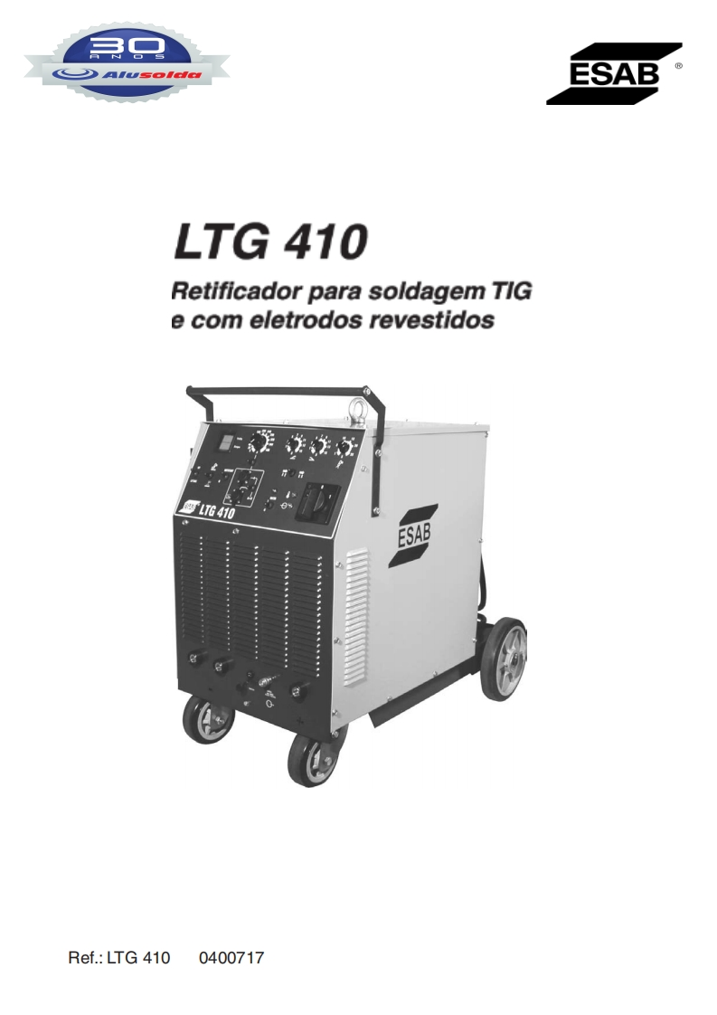 ESAB_LTG_410操作手册含电器原理图-找手册网