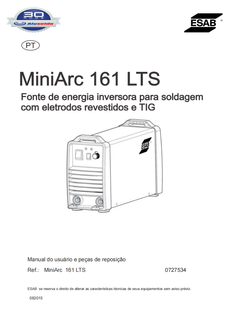 ESAB_MINIARC_161_LTS操作手册含电器原理图