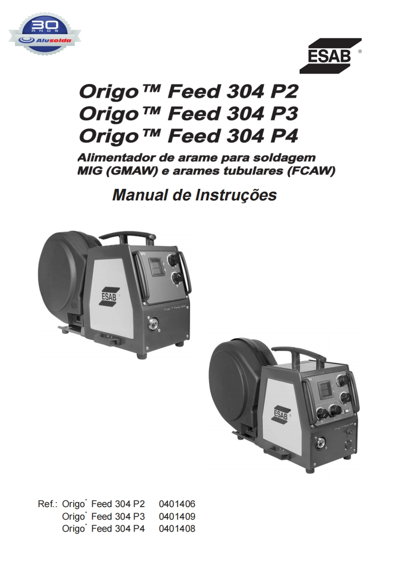 ESAB_ORIGO_FEED_304_P2__P3__P4操作手册含电器原理图-找手册网