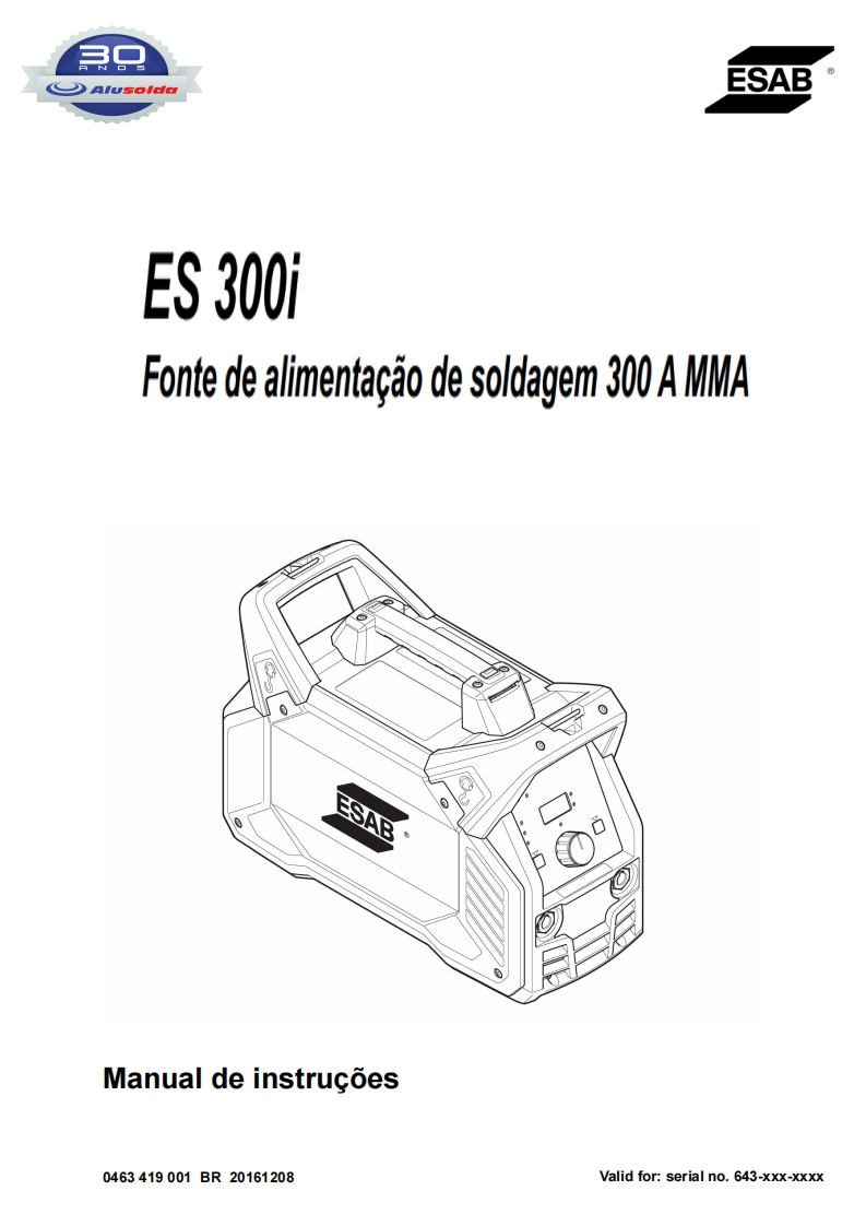 ESAB_RENEGADE_ES_300I操作手册含电器原理图