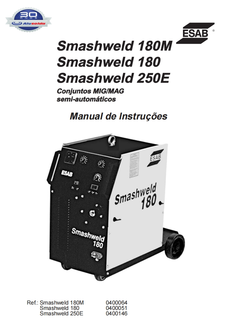 ESAB_SMASHWELD_180_M__180__250_E操作手册含电器原理图-找手册网
